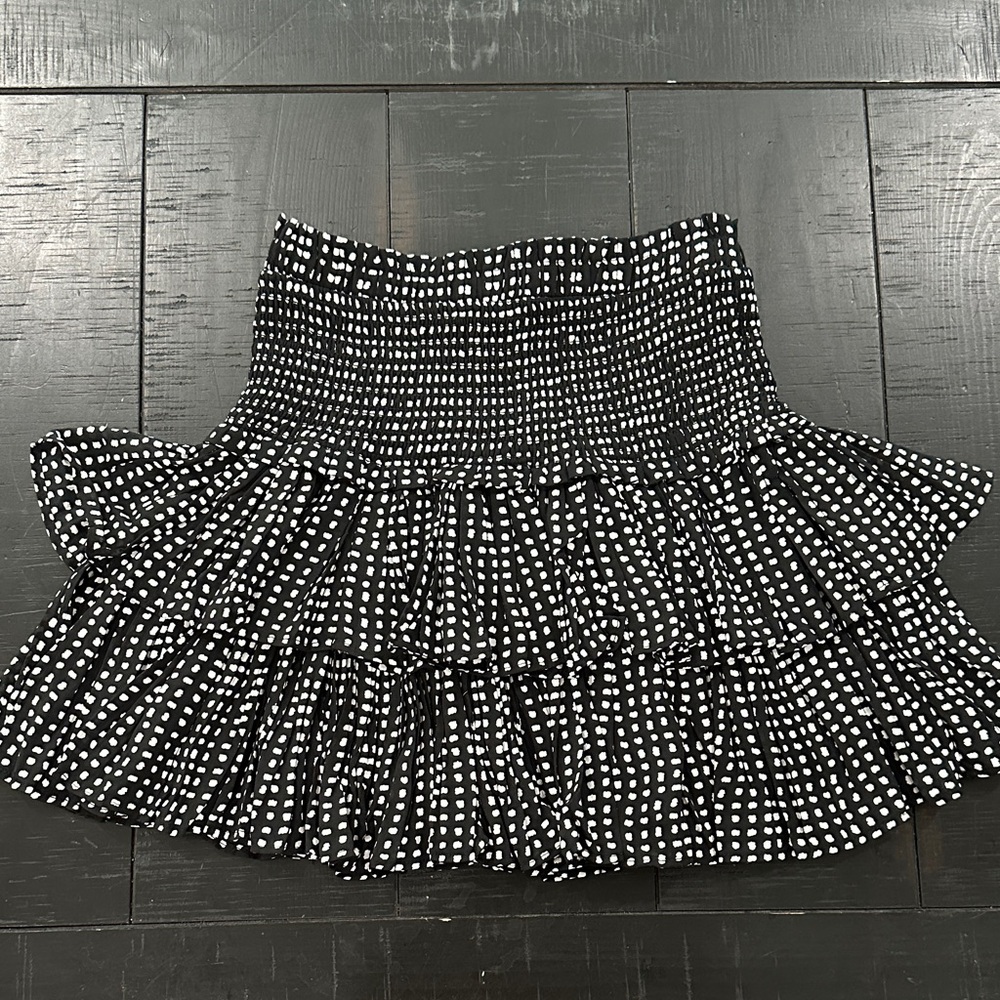 Black and White Polka Dot Skirt